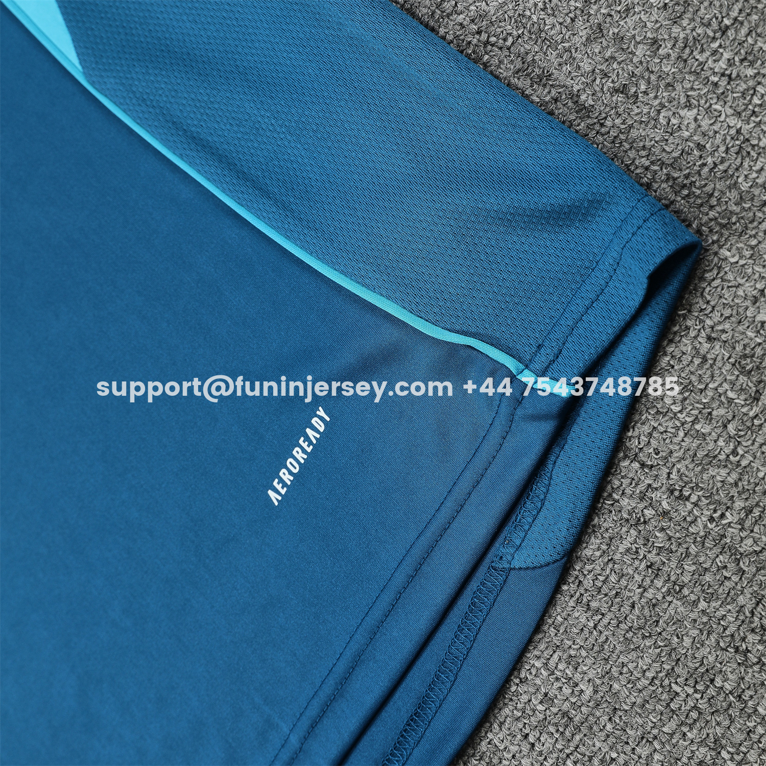 Funinjersey-Club América 25-26 Short-Sleeve Training Set - Royal Blue With Light Blue Accents Top & Pants