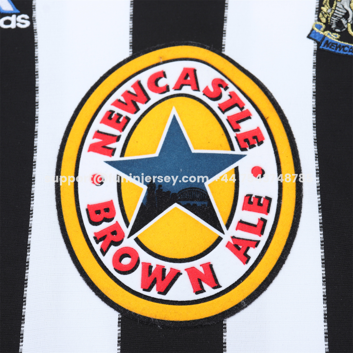 Funinjersey-Retro Newcastle United 1999-00 Home Kids Kit
