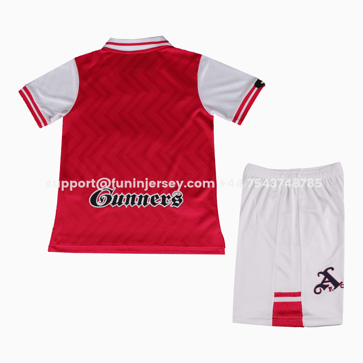 Funinjersey-Retro Arsenal 1996-97 Home Kids Kit