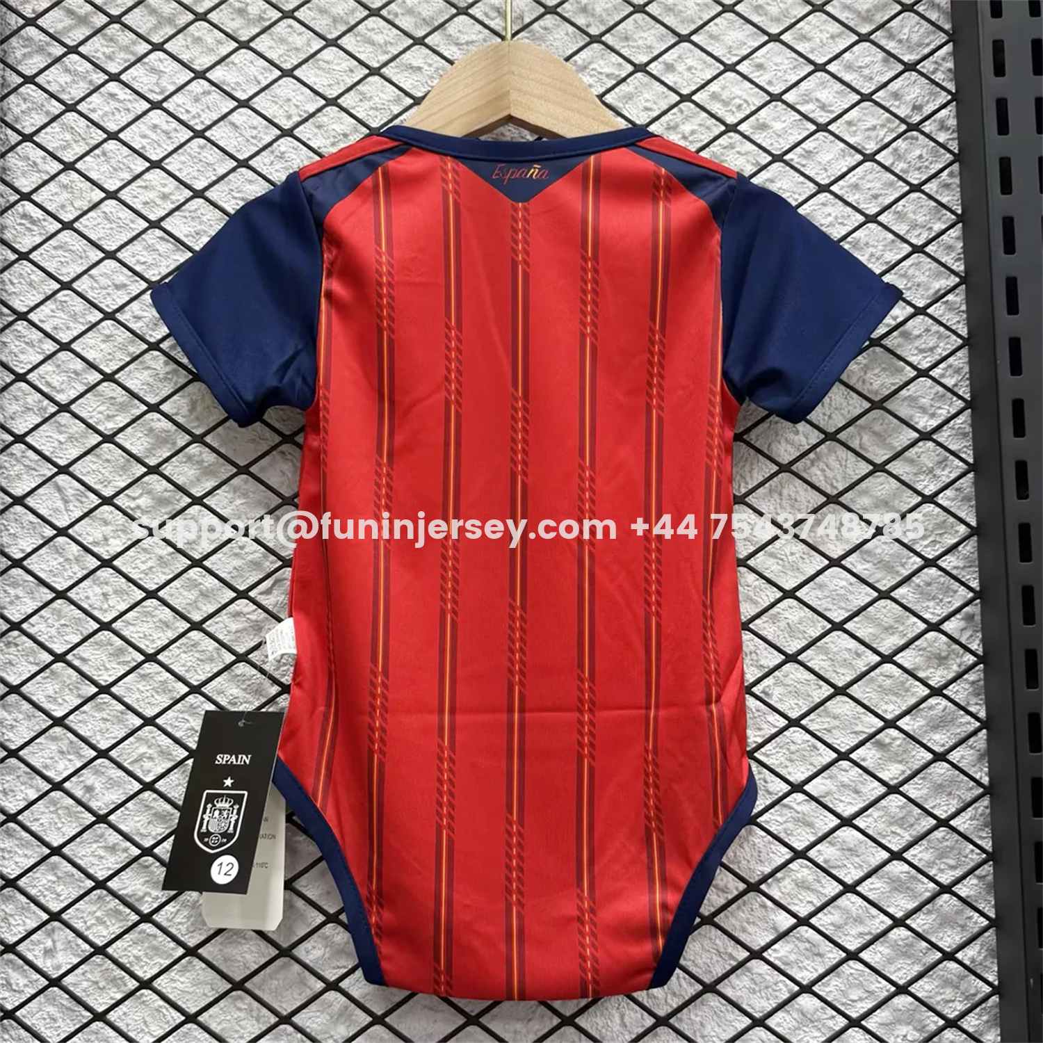 Funinjersey-Spain 2026 Home Baby Crawling Suit