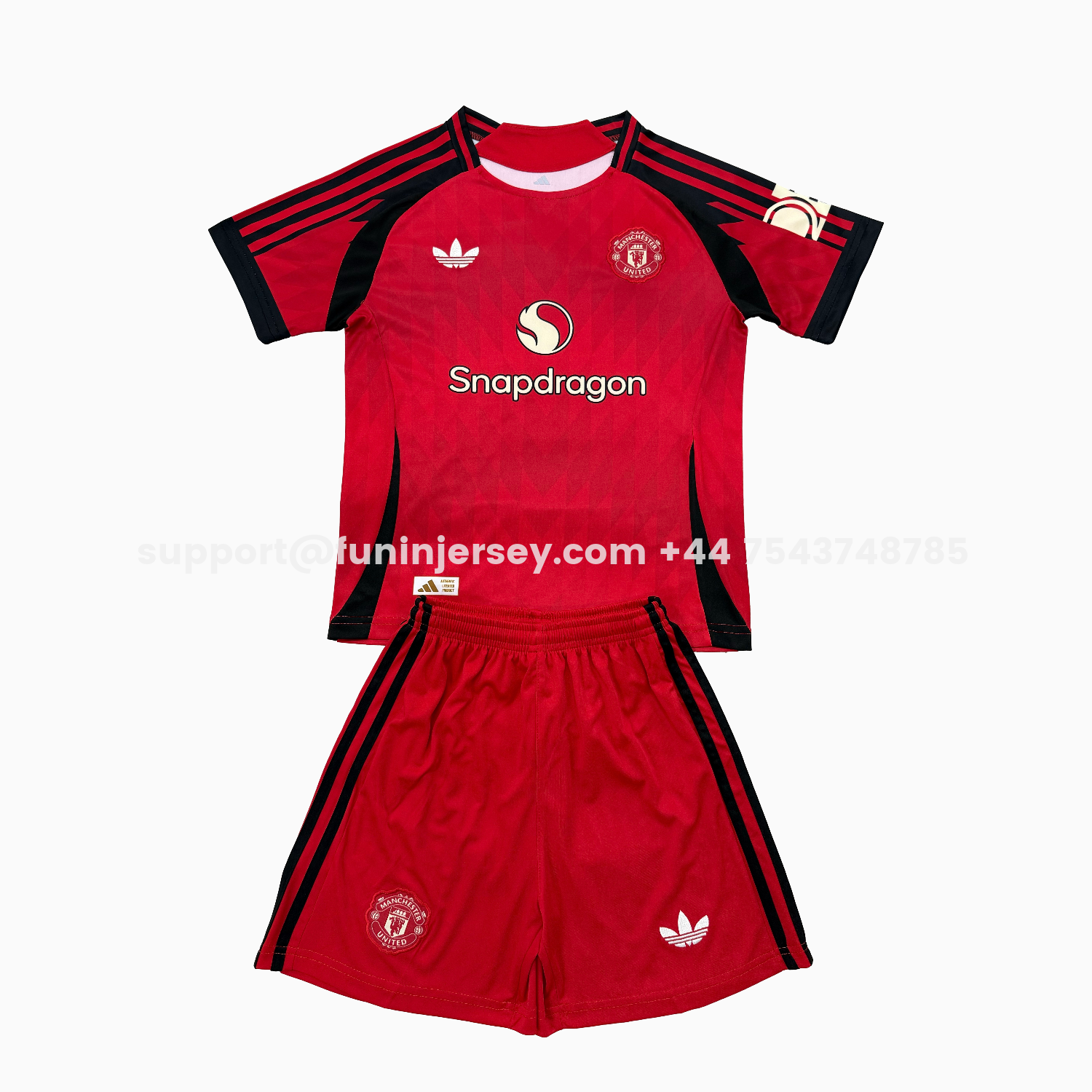 Funinjersey-Manchester United 25-26 Red Concept Men's Adult Jersey Set - Fans Version