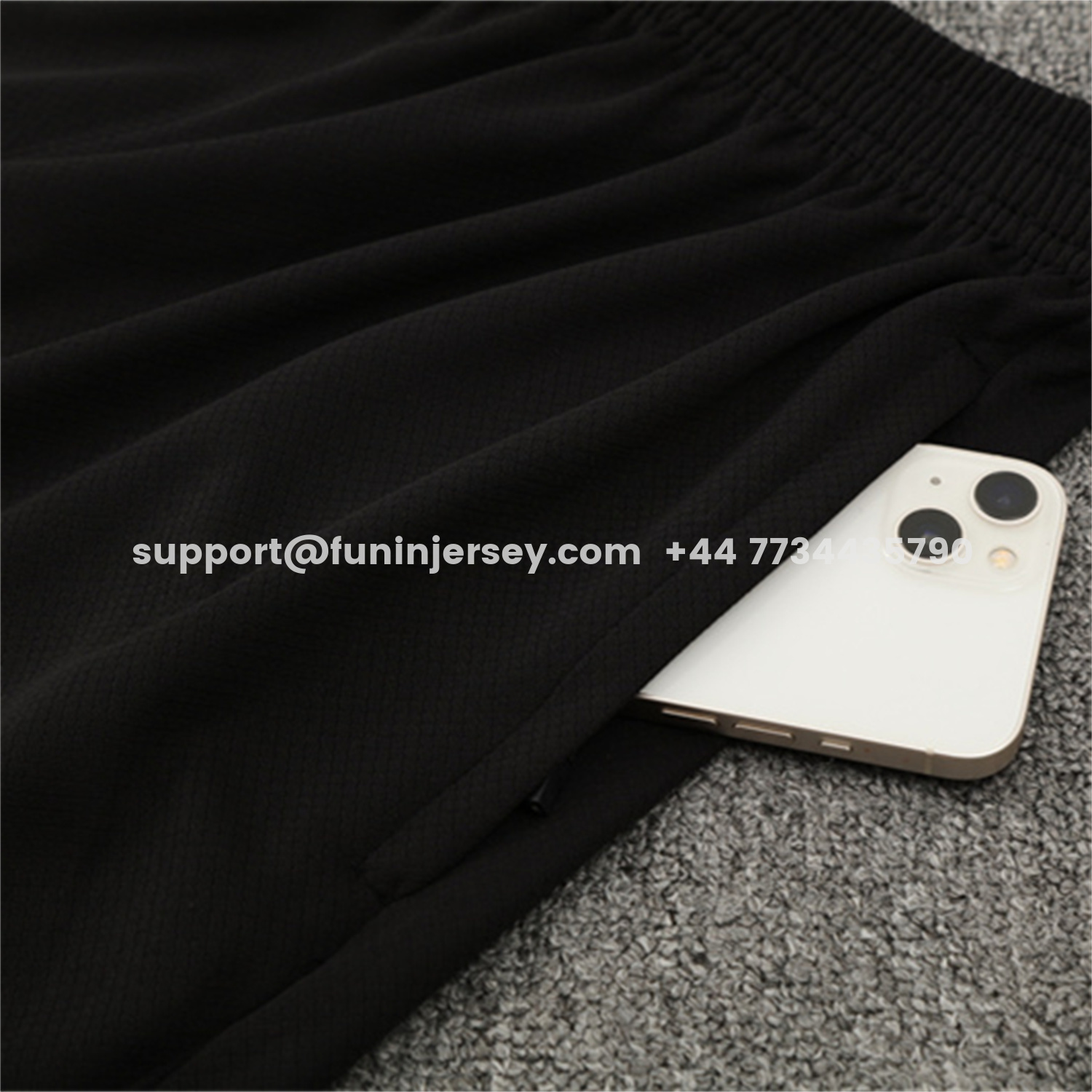 Funinjersey-C.H.E.L.S.E.A 25-26 Kids Short-Sleeve Training Set - Black Top & Black Shorts