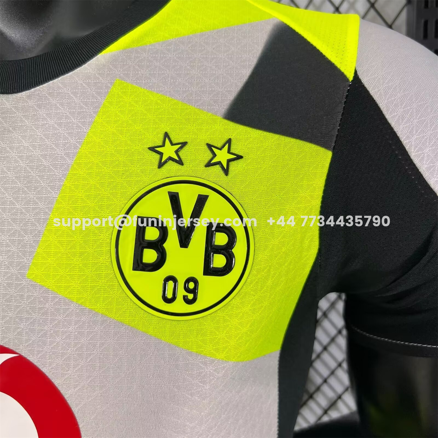 Funinjersey-Dortmund 25-26 Away Silver Mist Jersey - Player Version