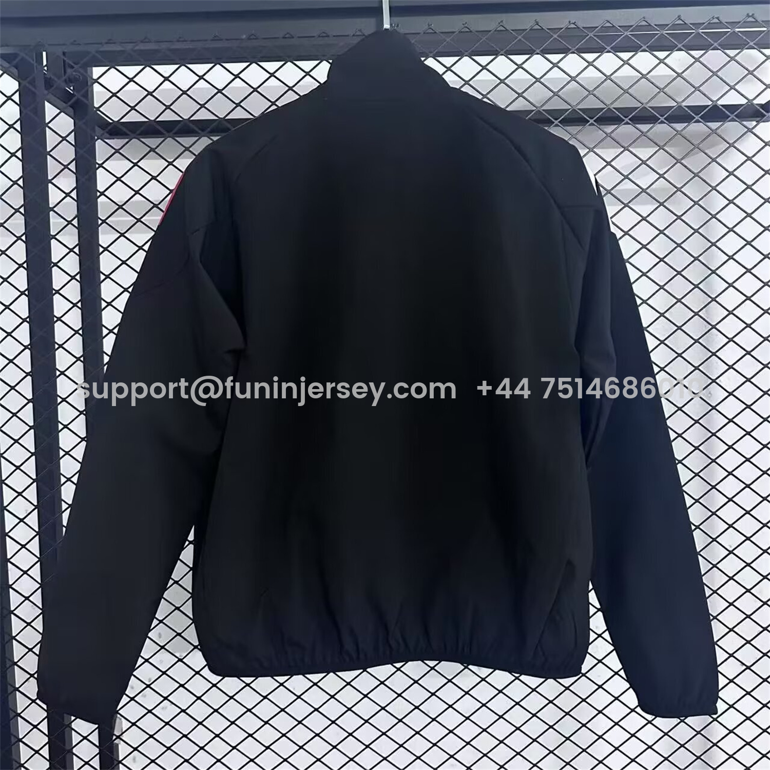 Funinjersey-Ajax 25-26 Training Windbreaker Jacket - Black