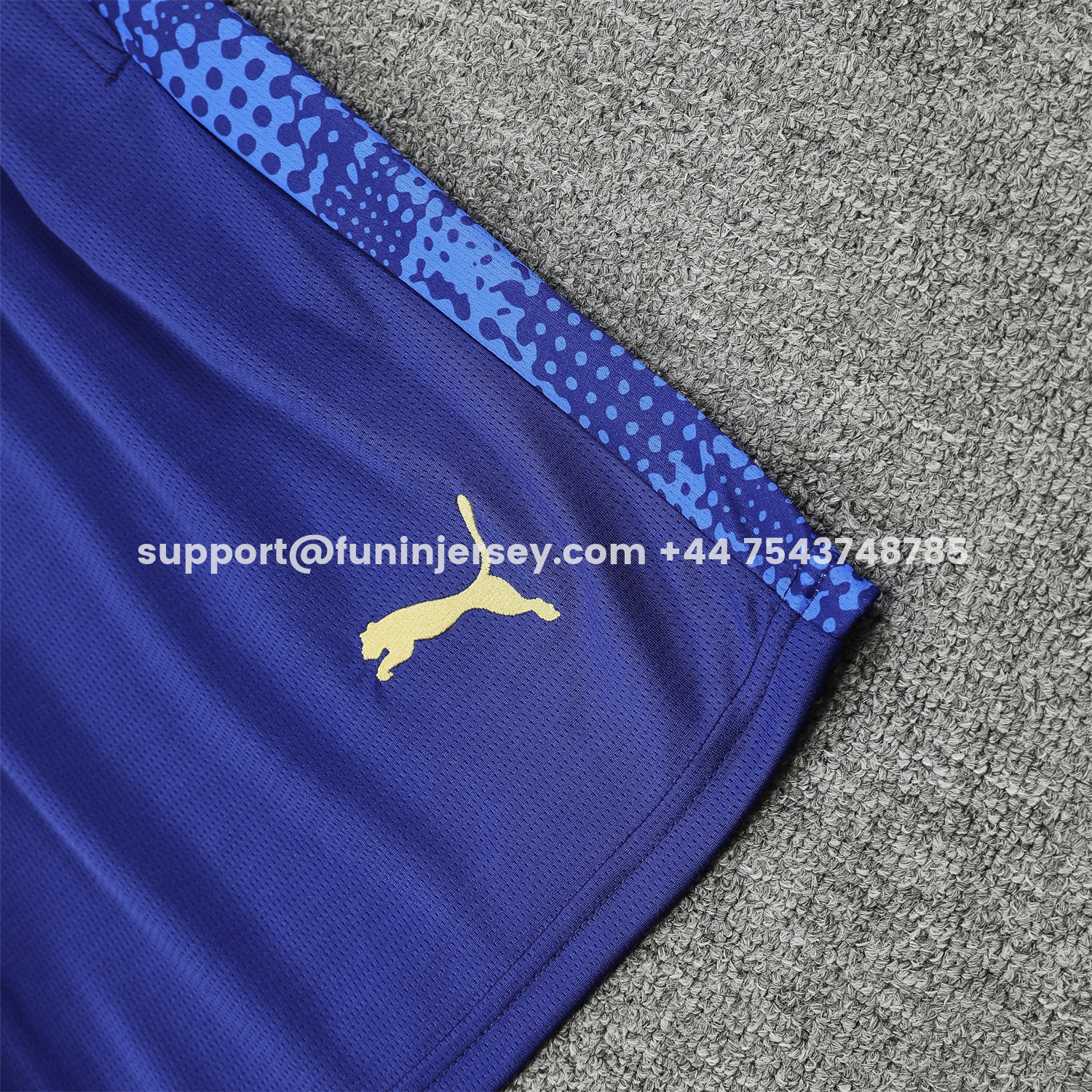 Funinjersey-RB Leipzig 25-26 Vest Training Set - Blue With Red Top & Dark Blue Pants