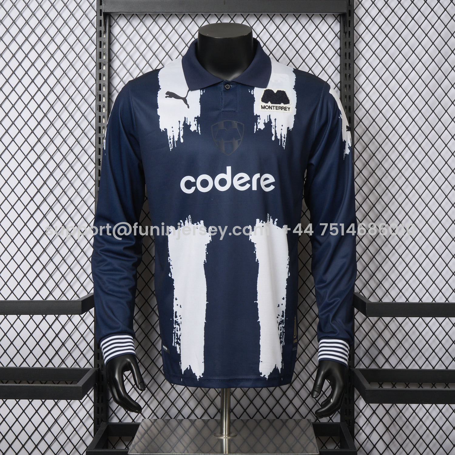 Funinjersey-Rayados Monterrey 25-26 80th Anniversary Long Sleeves Special Edition Jersey