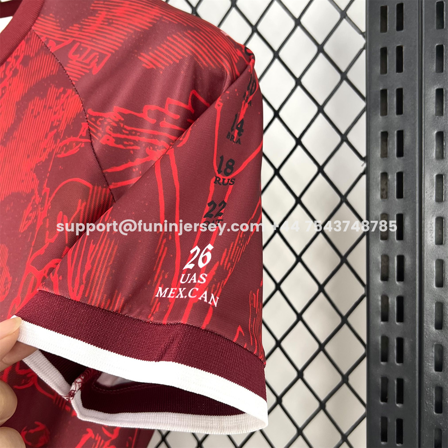 Funinjersey-Turkey 2026 Red With Dark Red Patterns Special Edition Jersey - Fans Version