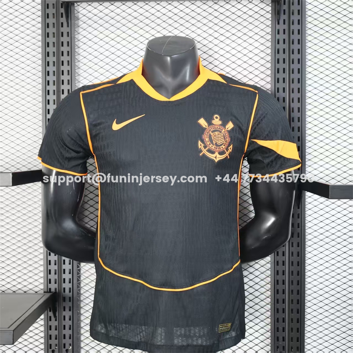 Funinjersey-Corinthians 25-26 Third Black Jersey - Player Version