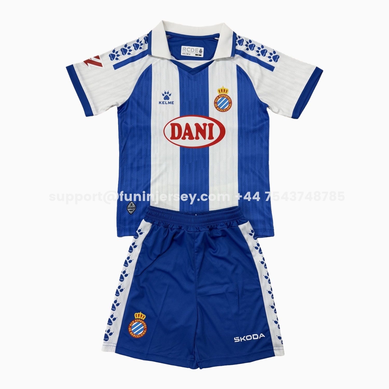 Funinjersey-RCD Espanyol 25-26 Home Kids Kit