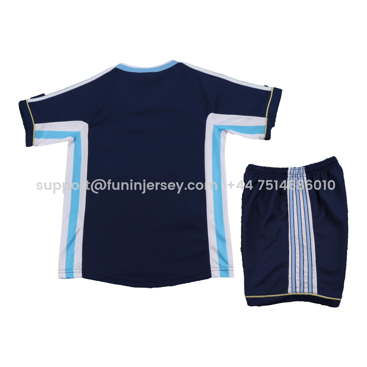 Funinjersey-Retro Argentina 1998 Away Kids Kit
