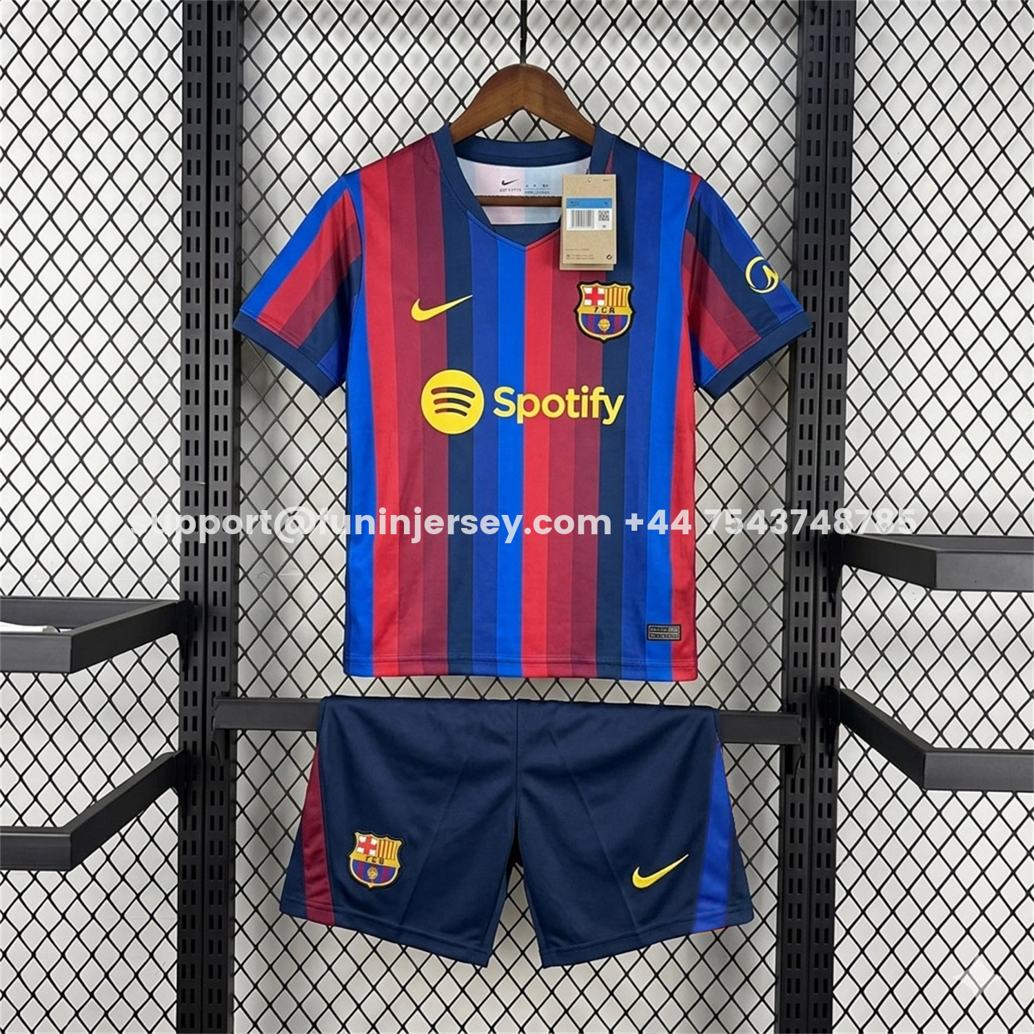 Funinjersey-Barcelona 26-27 Spotify Home Kids Kit