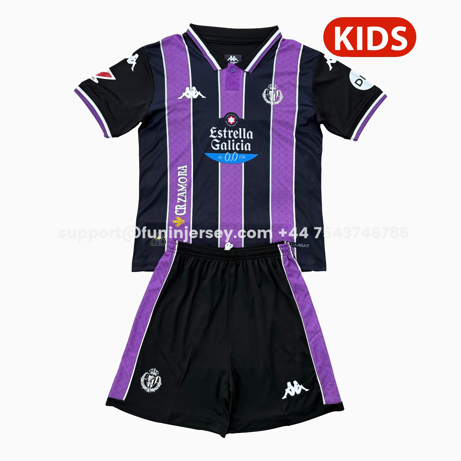 Funinjersey-Valladolid 25-26 Away Kids Kit