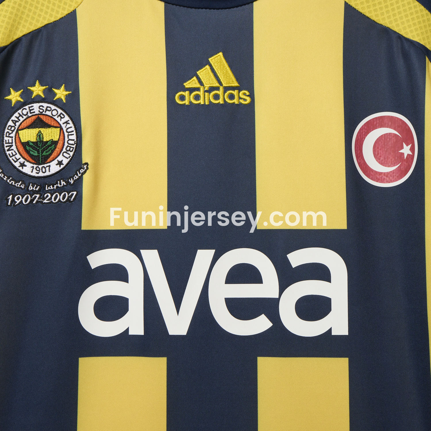 Funinjersey-Retro Fenerbahce 2008-09 Home Jersey
