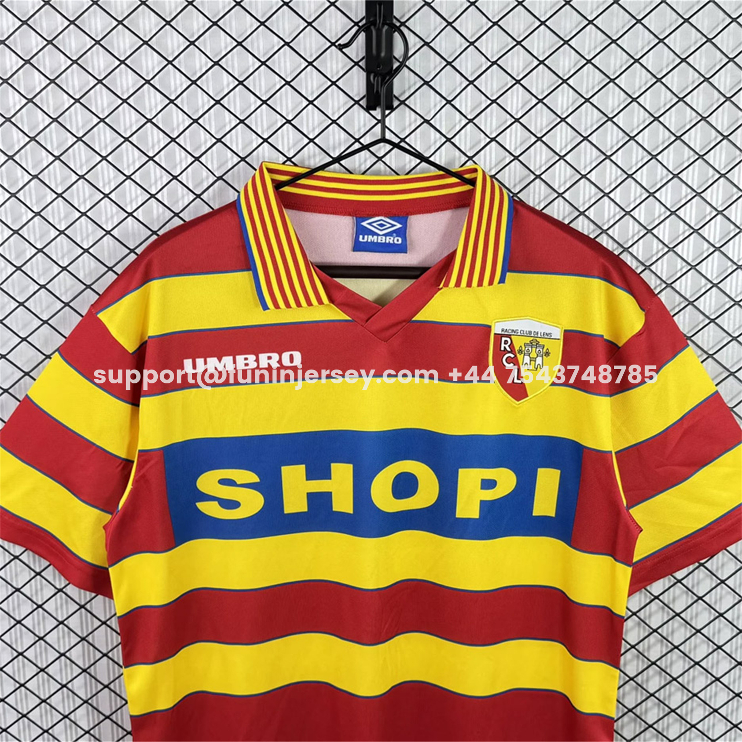 Funinjersey-Retro RC Lens 1996-97 Home Jersey