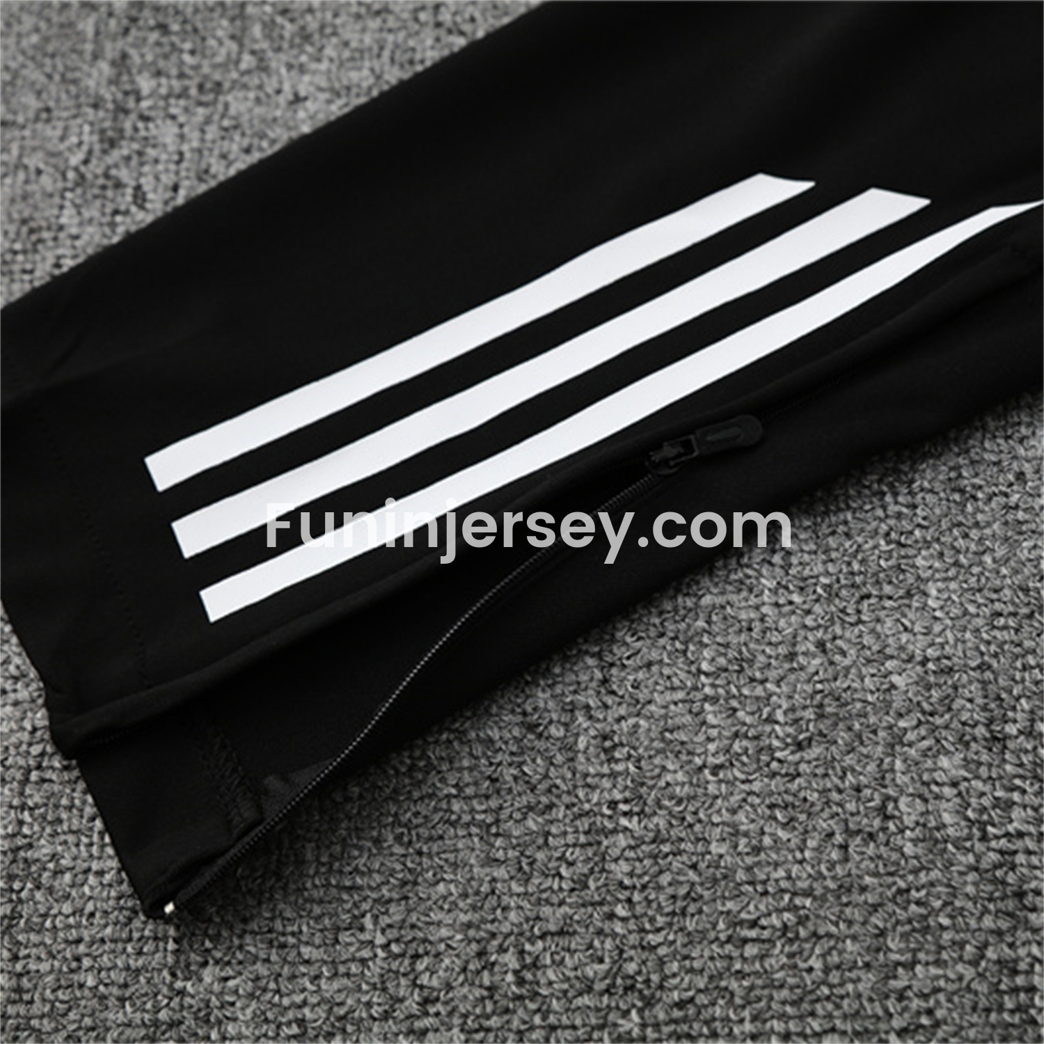 Funinjersey-INT M.A.M 25-26 Kid Long Sleeves Training Set - Black Top & Black Pants