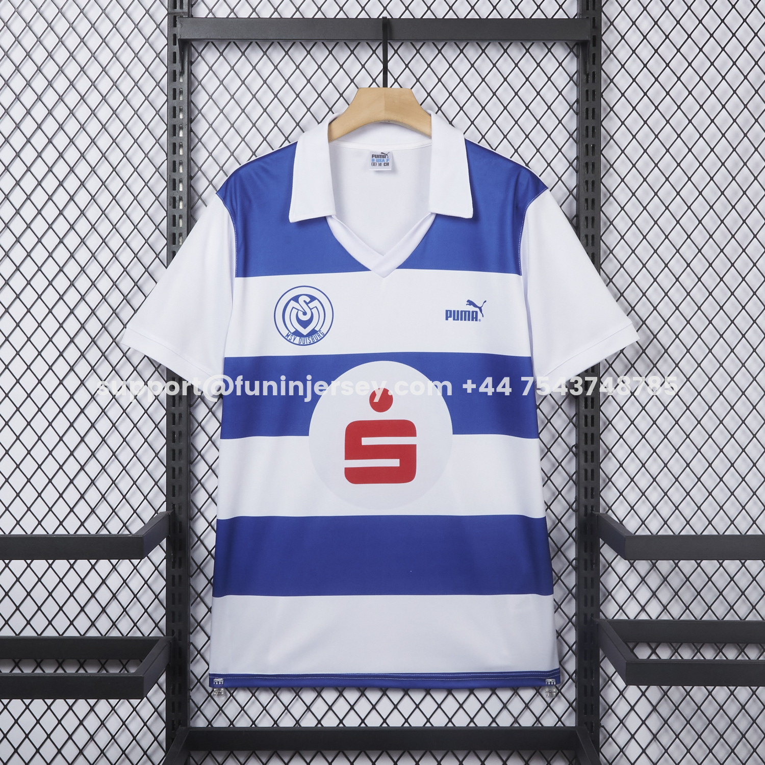 Funinjersey-Retro Duisburg 1990-91 Home Jersey