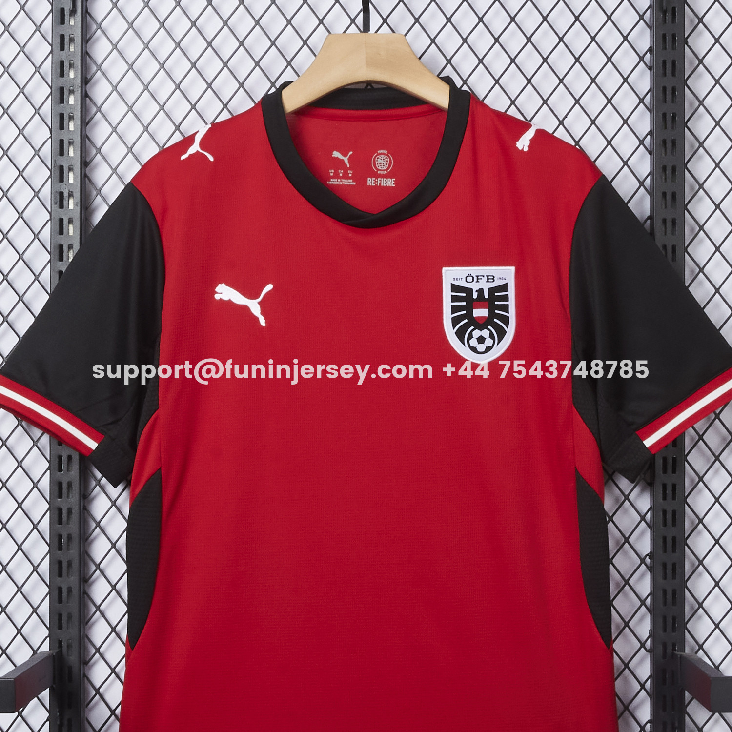 Funinjersey-Austria 2026 Home Red Jersey - Fans Version