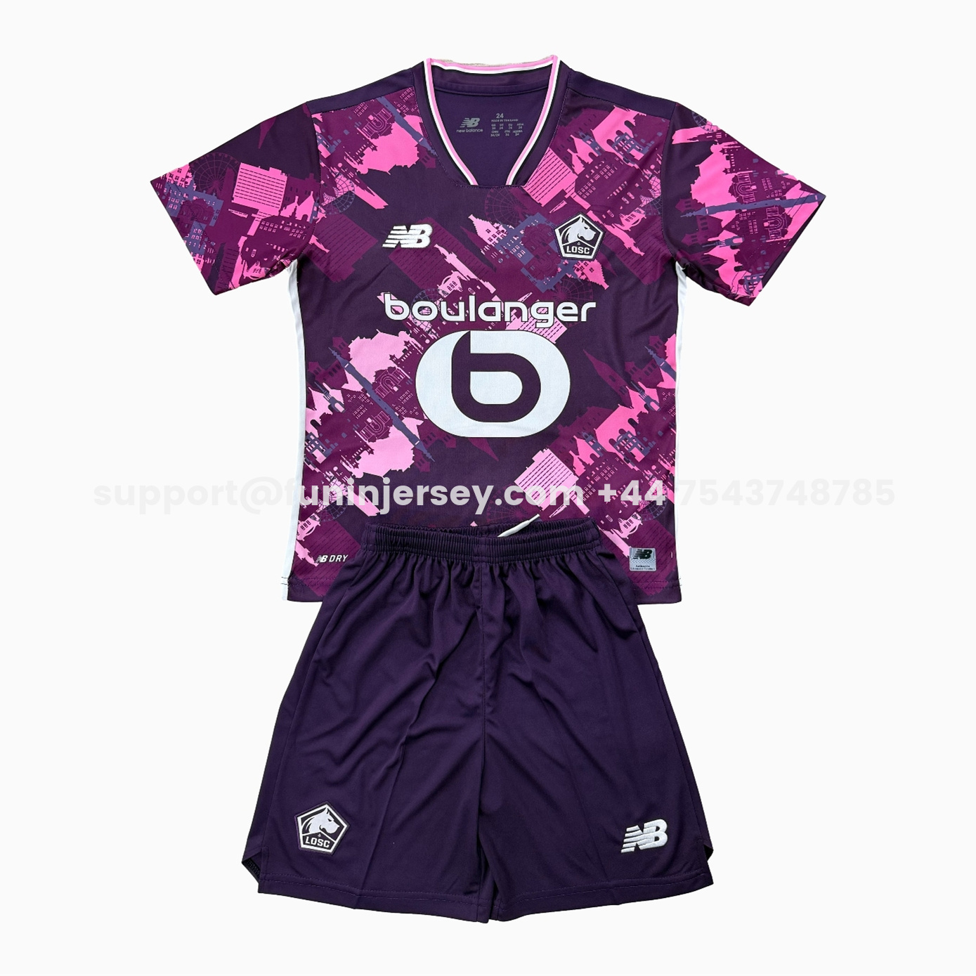 Funinjersey-Lille 25-26 Fourth Men's Adult Jersey Set - Fans Version