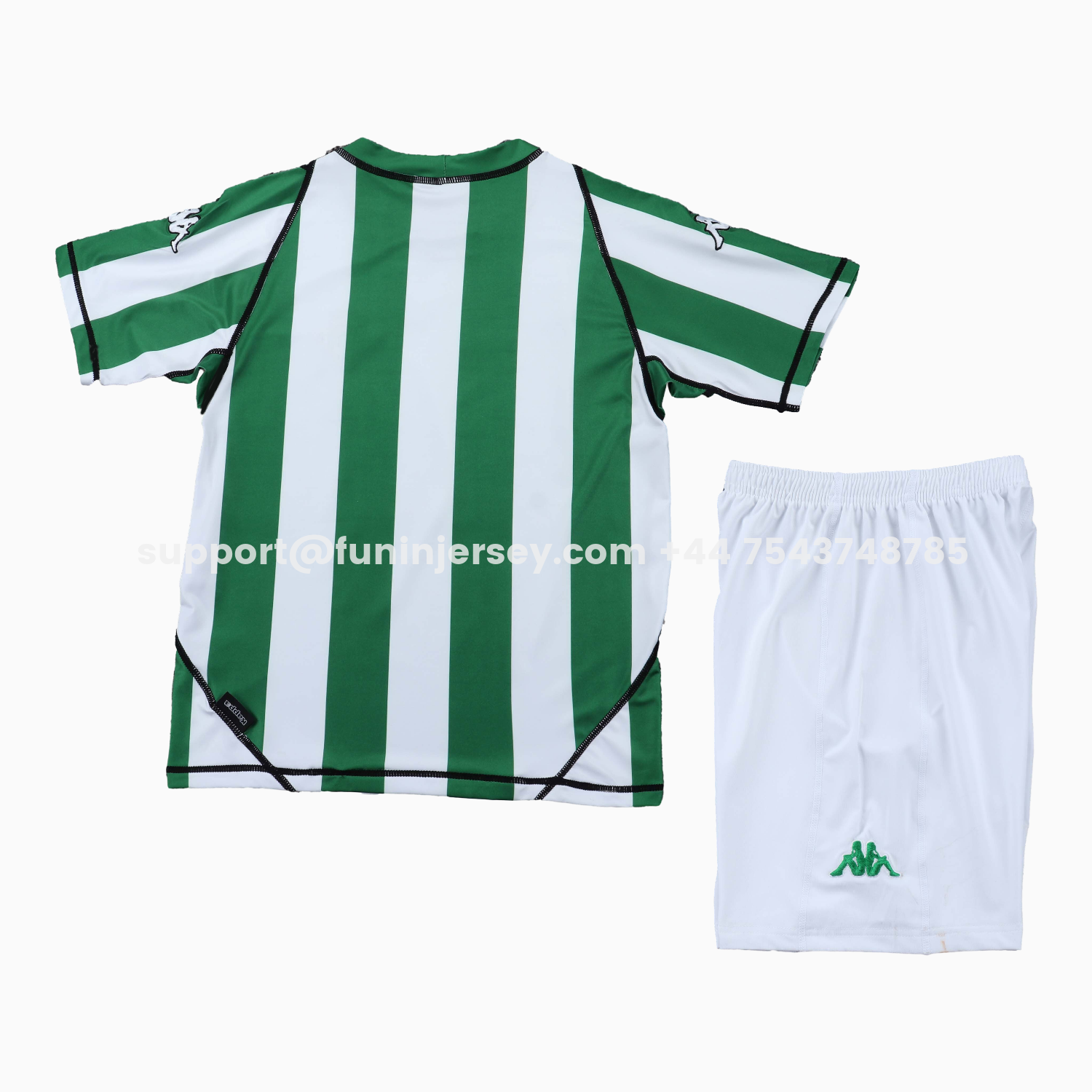 Funinjersey-Retro Real Betis 2003-04 Home Kids Kit