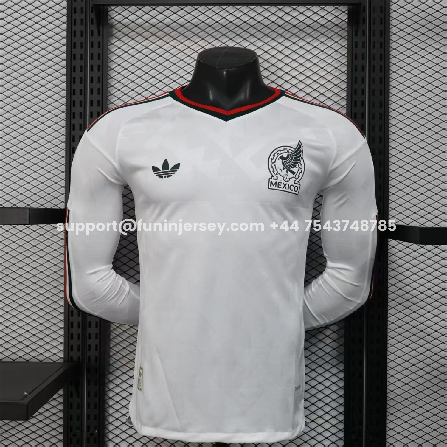 Funinjersey-Mexico 2026 Away Long Sleeves Jersey - Player Version