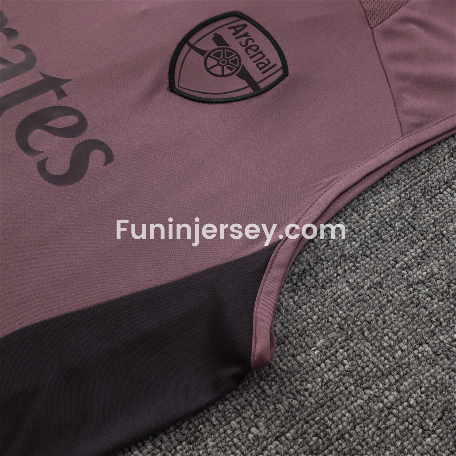 Funinjersey-Arsenal 25-26 Vest Training Set - Purple Vest and Deep Purple Shorts