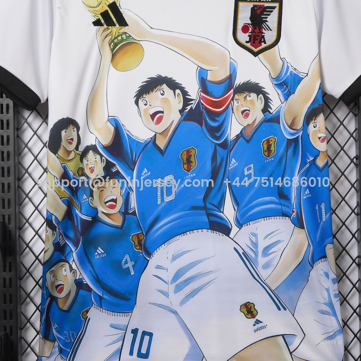 Funinjersey-Japan 25-26 Captain Tsubasa World Cup Champion Special Jersey - Fans Version