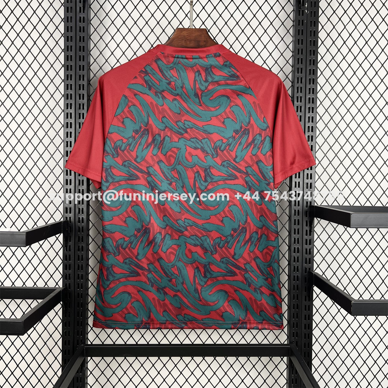 Funinjersey-Portugal 2026 Pre-Match Deep Red Jersey - Fans Version
