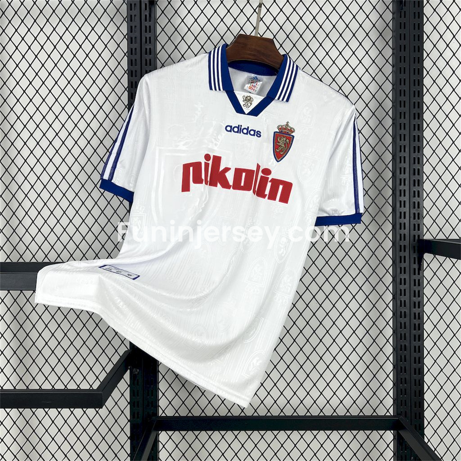 Funinjersey-Retro Real Zaragoza 1997- 98 Home Jersey