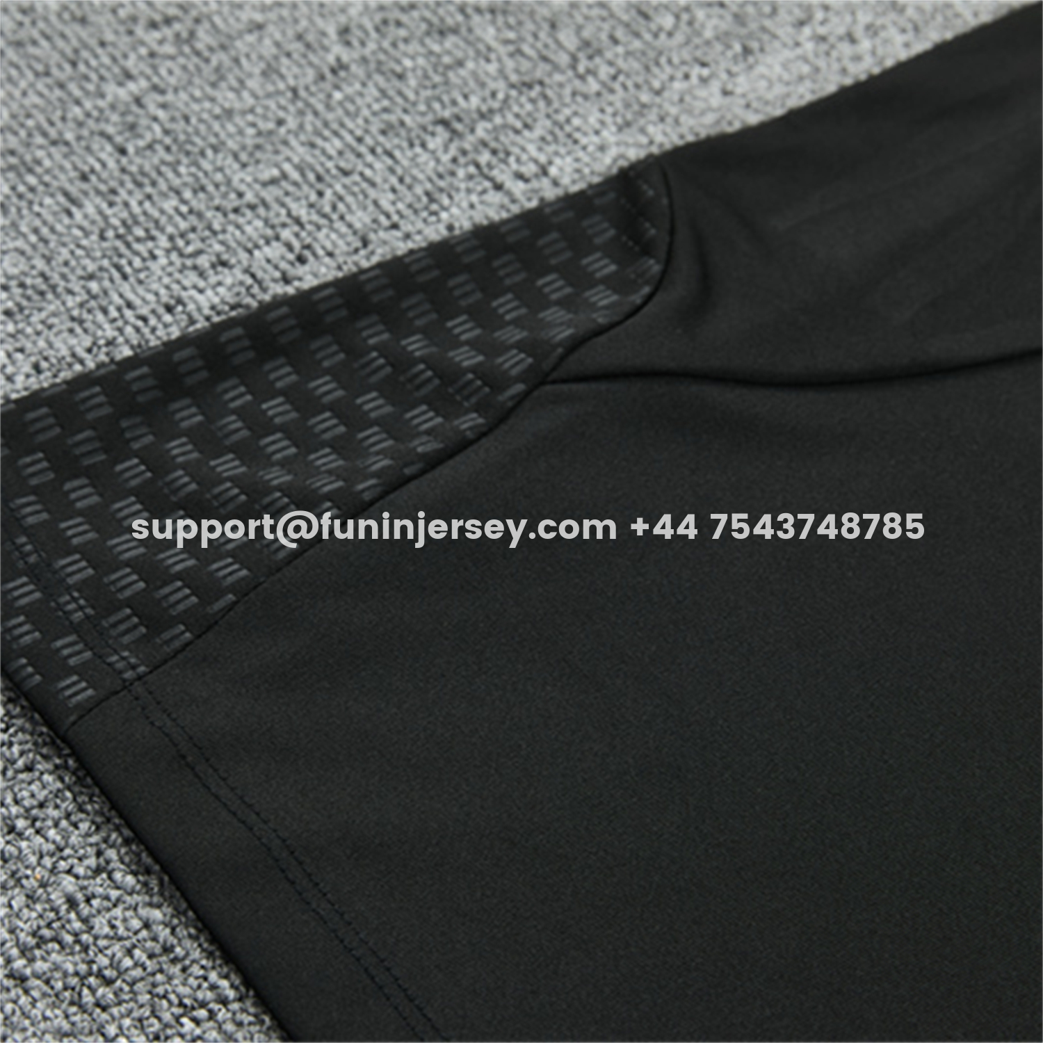 Funinjersey-Real Madrid 26-27 Long Sleeves Training Set - Pure Black Top And Pants