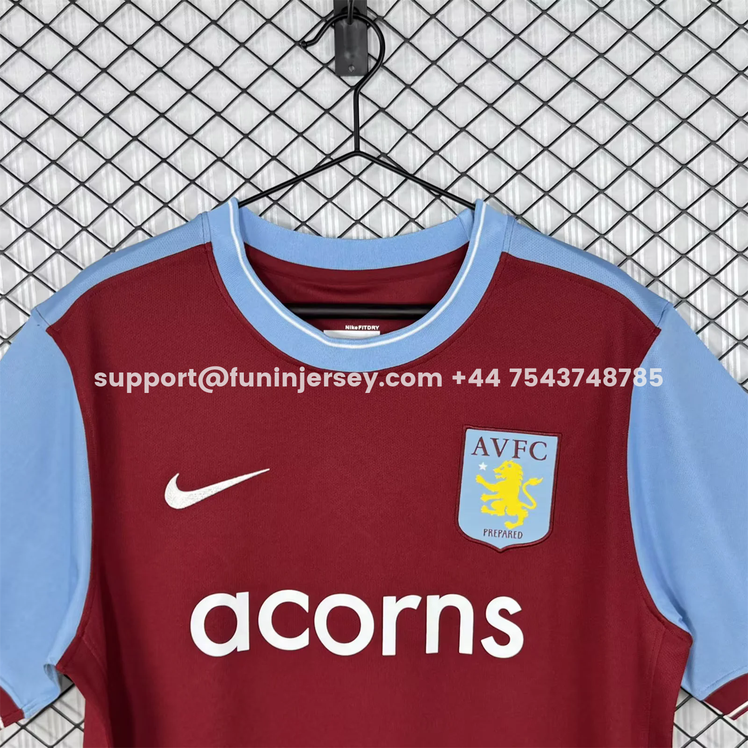 Funinjersey-Retro Aston Villa 2009-10 Home Jersey