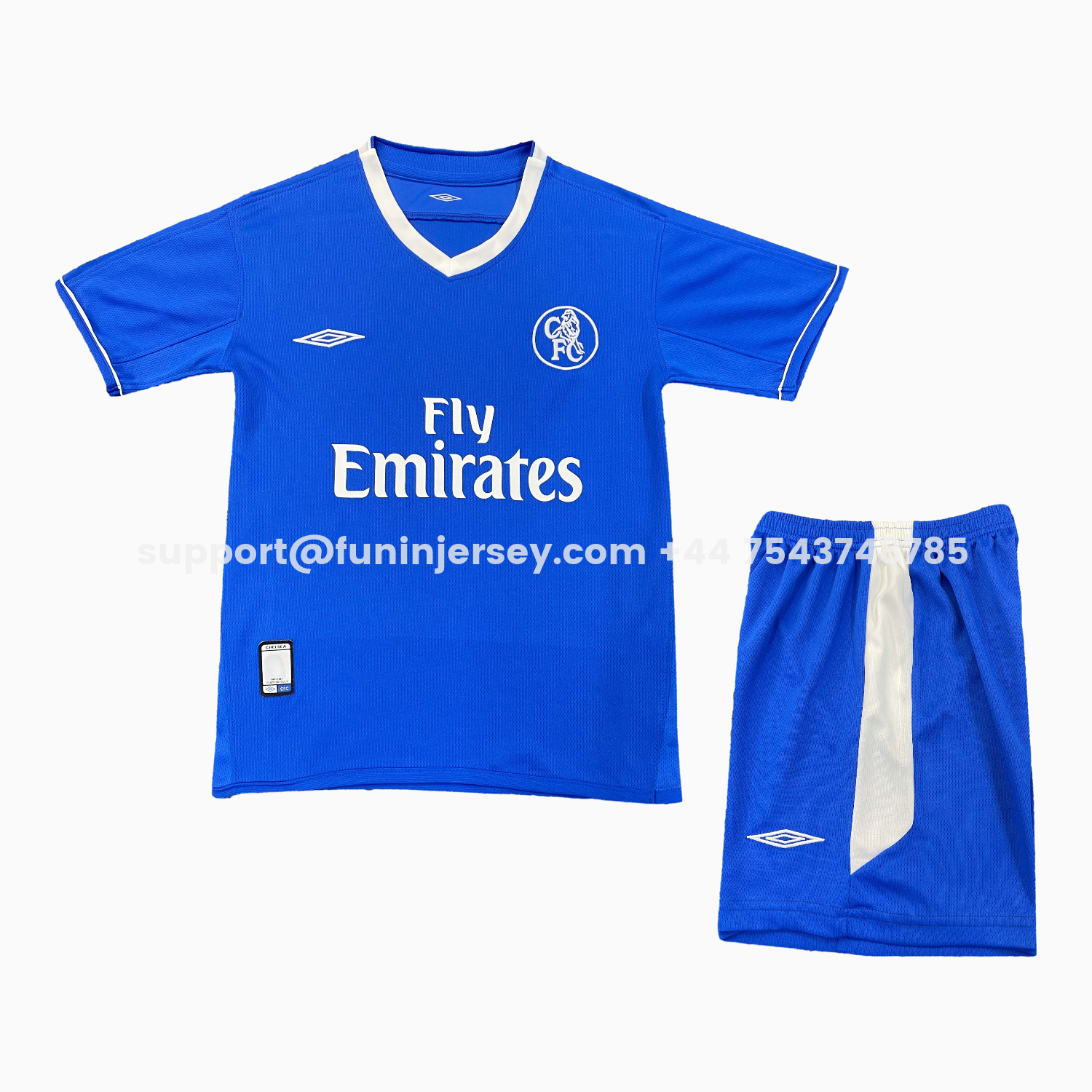 Funinjersey-Retro C.H.E.L.S.E.A 2003-05 Home Kids Kit