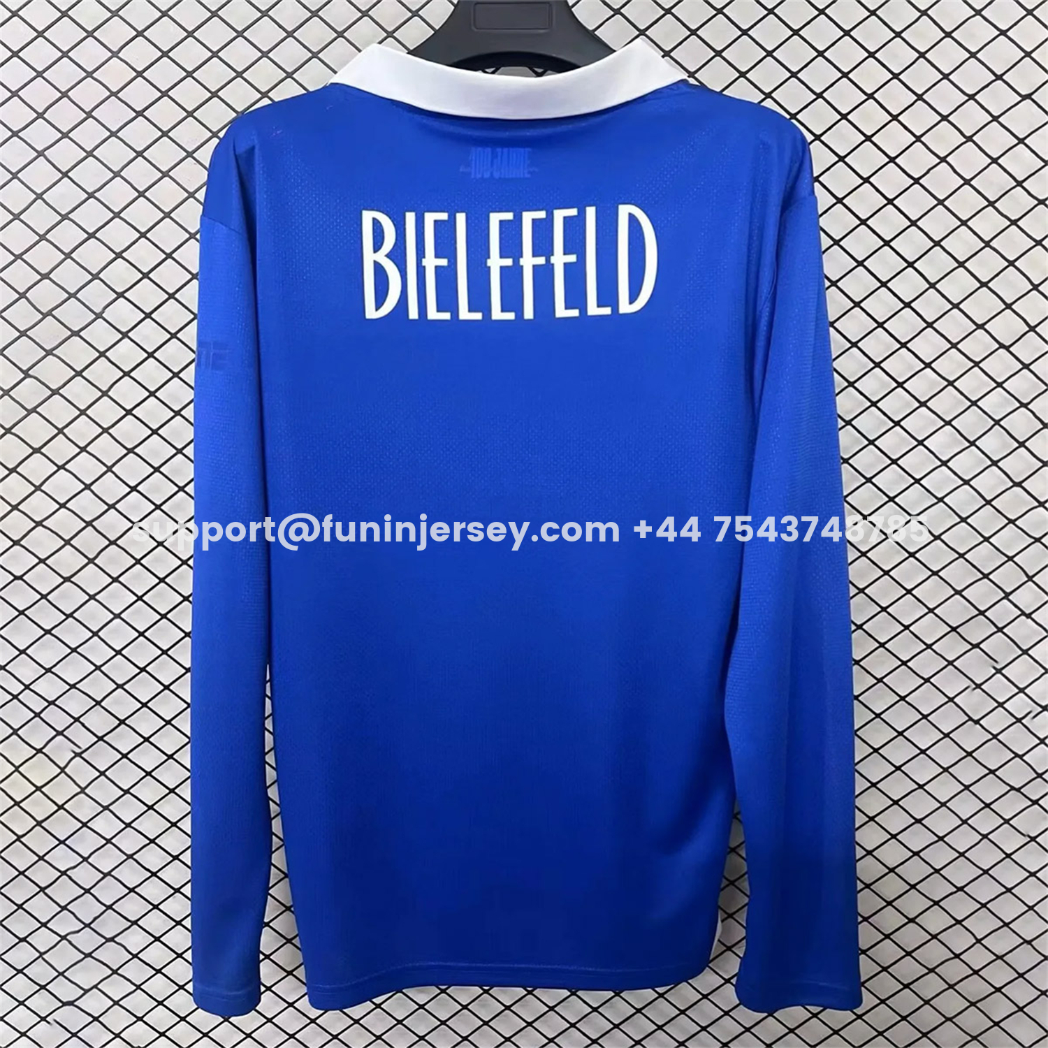 Funinjersey-Arminia Bielefeld 25-26 100th anniversary Long Sleeves Jersey - Fans Version