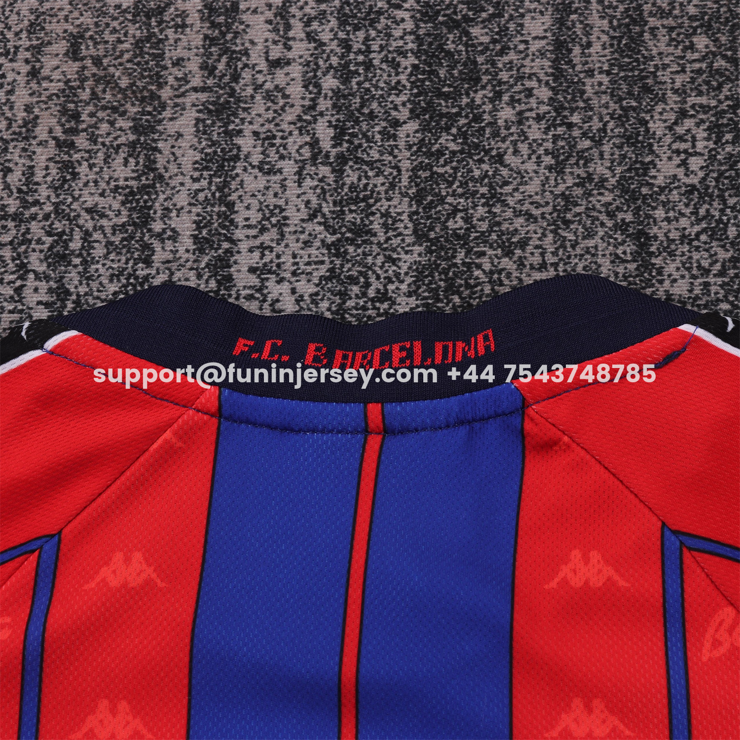 Funinjersey-Retro Barcelona 1997-98 Home Kids Kit