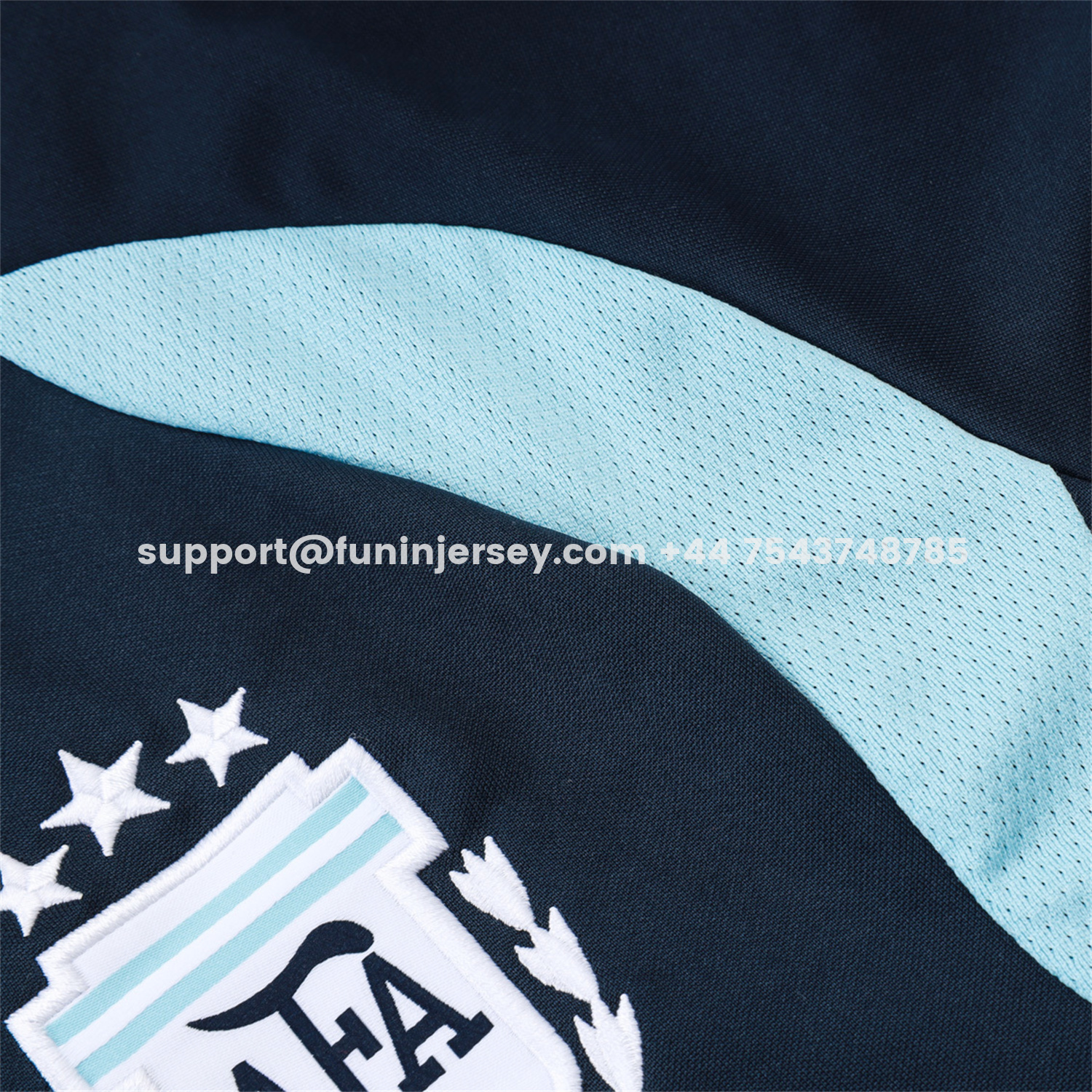 Funinjersey-Argentina 25-26 Windbreaker Training Set - Dark Blue Top and Pants