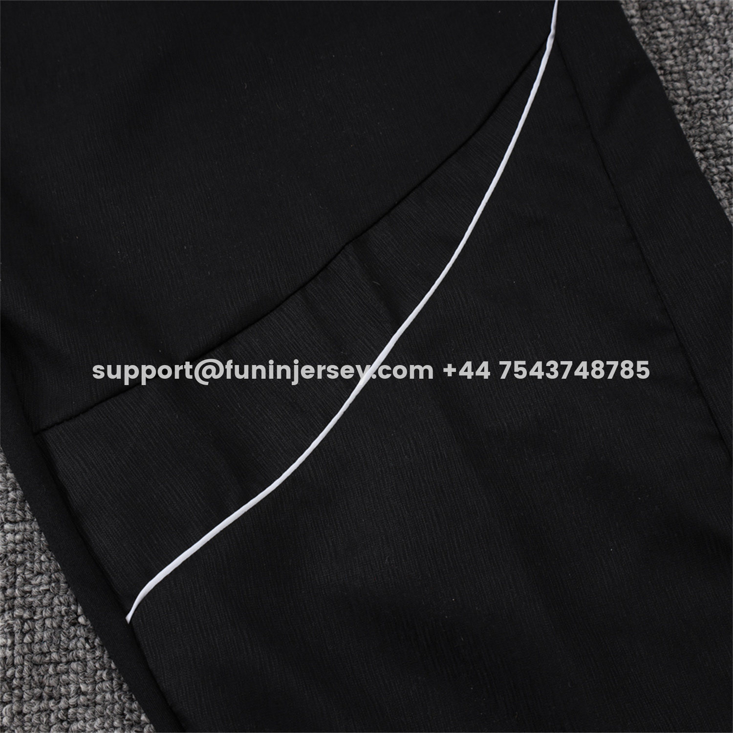 Funinjersey-Ajax 25-26 Windbreaker Training Set - Black Top and Pants