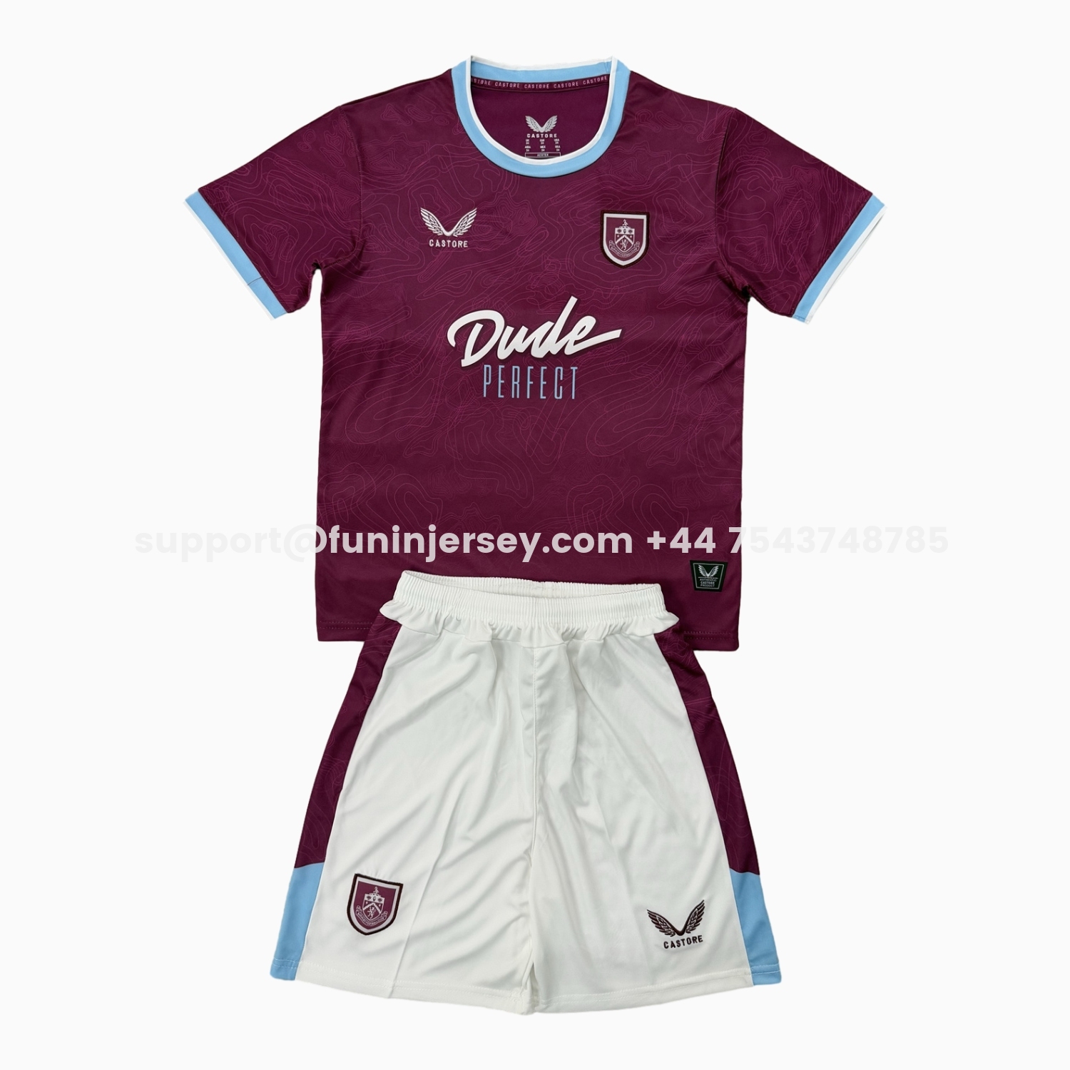 Funinjersey-Burnley 25-26 Home Kids Kit