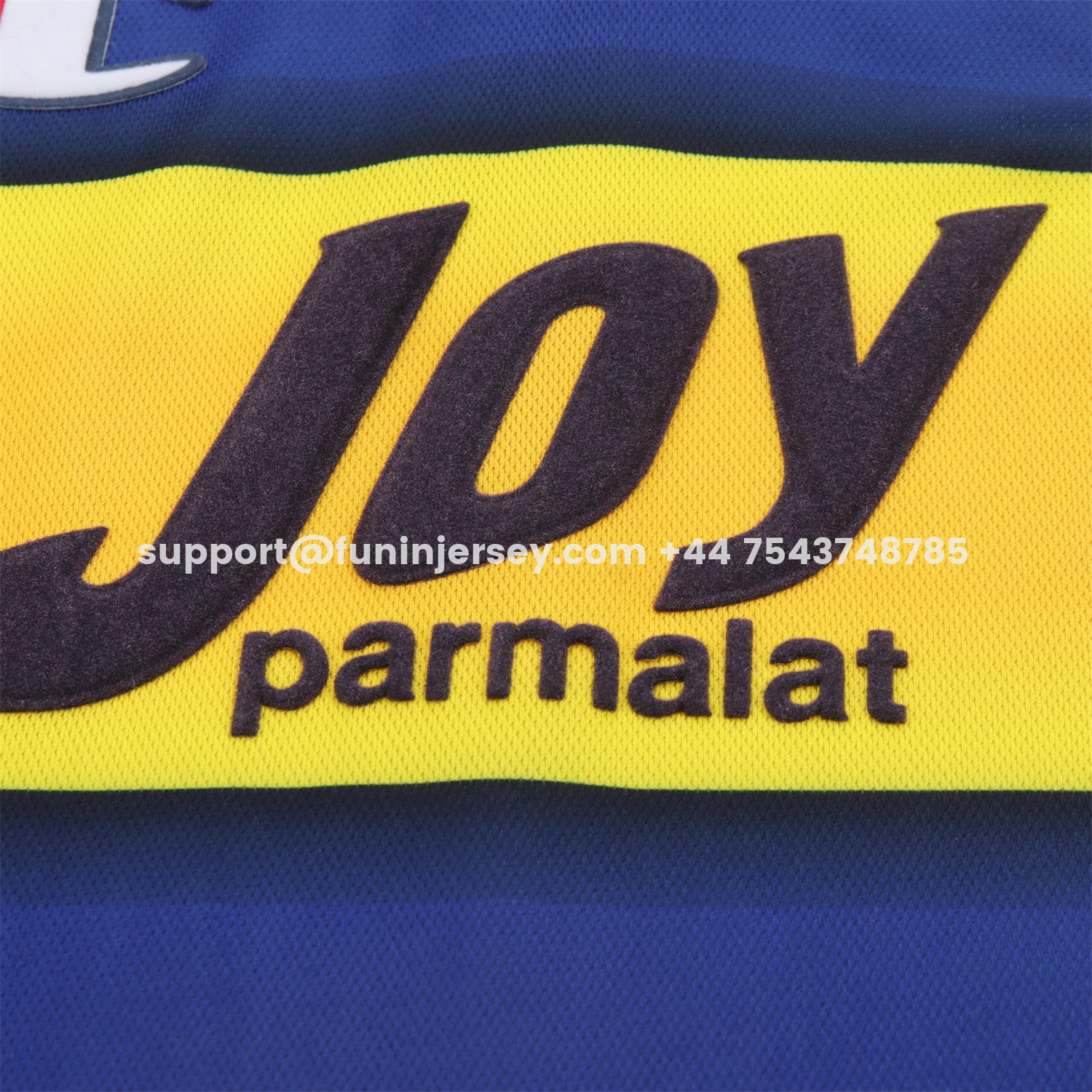 Funinjersey-Retro Parma 2001-02 Home Kids Kit