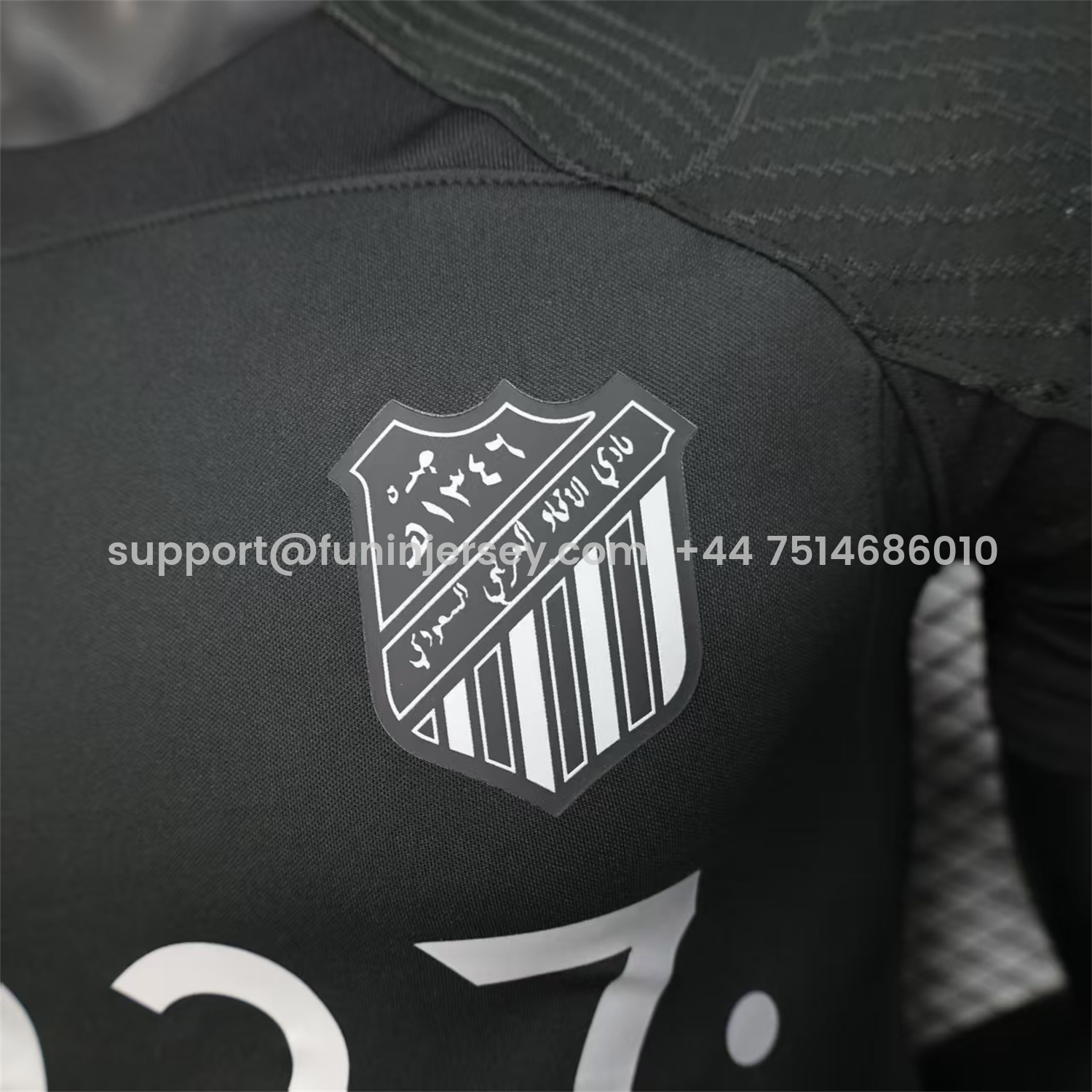 Funinjersey-Al Ittihad Jeddah United 25-26 Silver 1927 Anniversary Black Jersey - Player Version