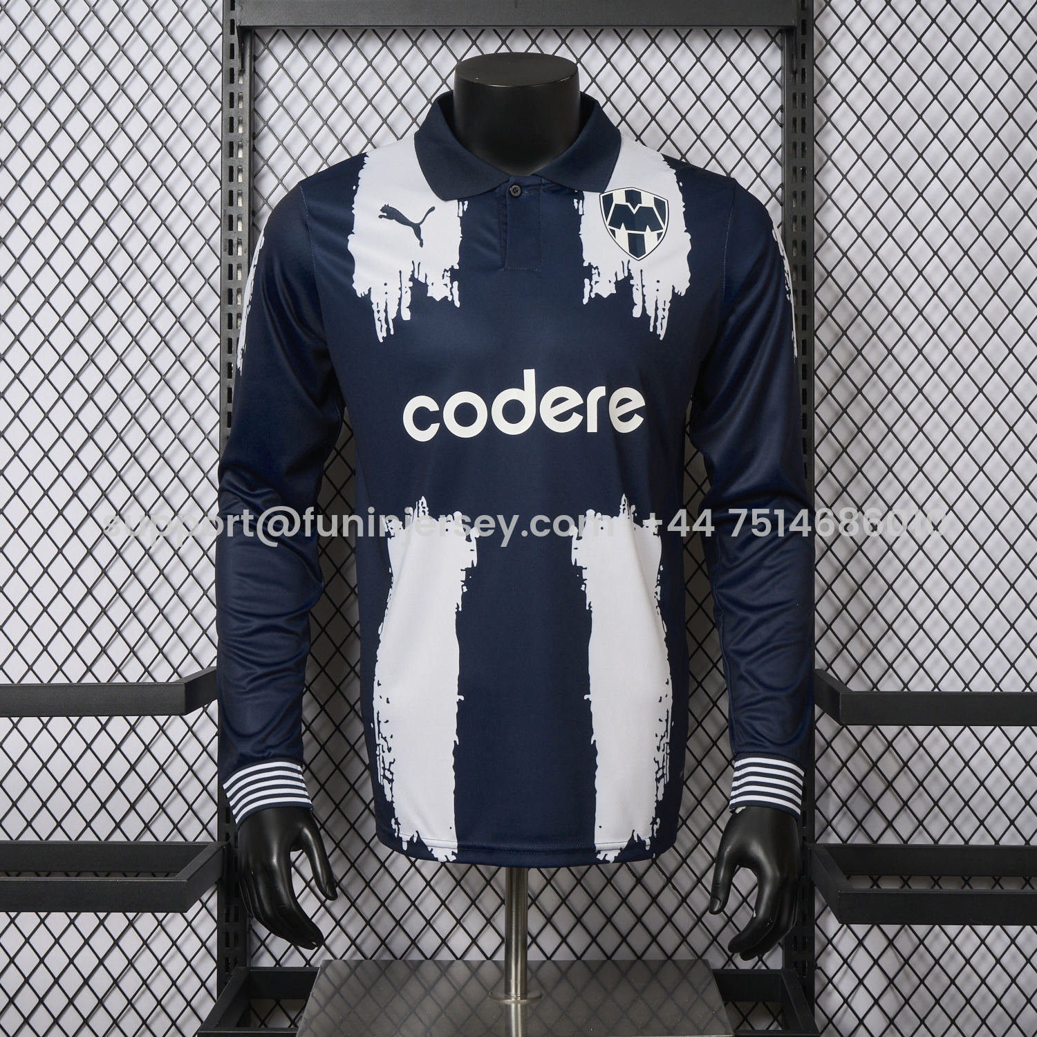 Funinjersey-Rayados Monterrey 25-26 Club World Cup Home Long Sleeves Jersey - Player Version