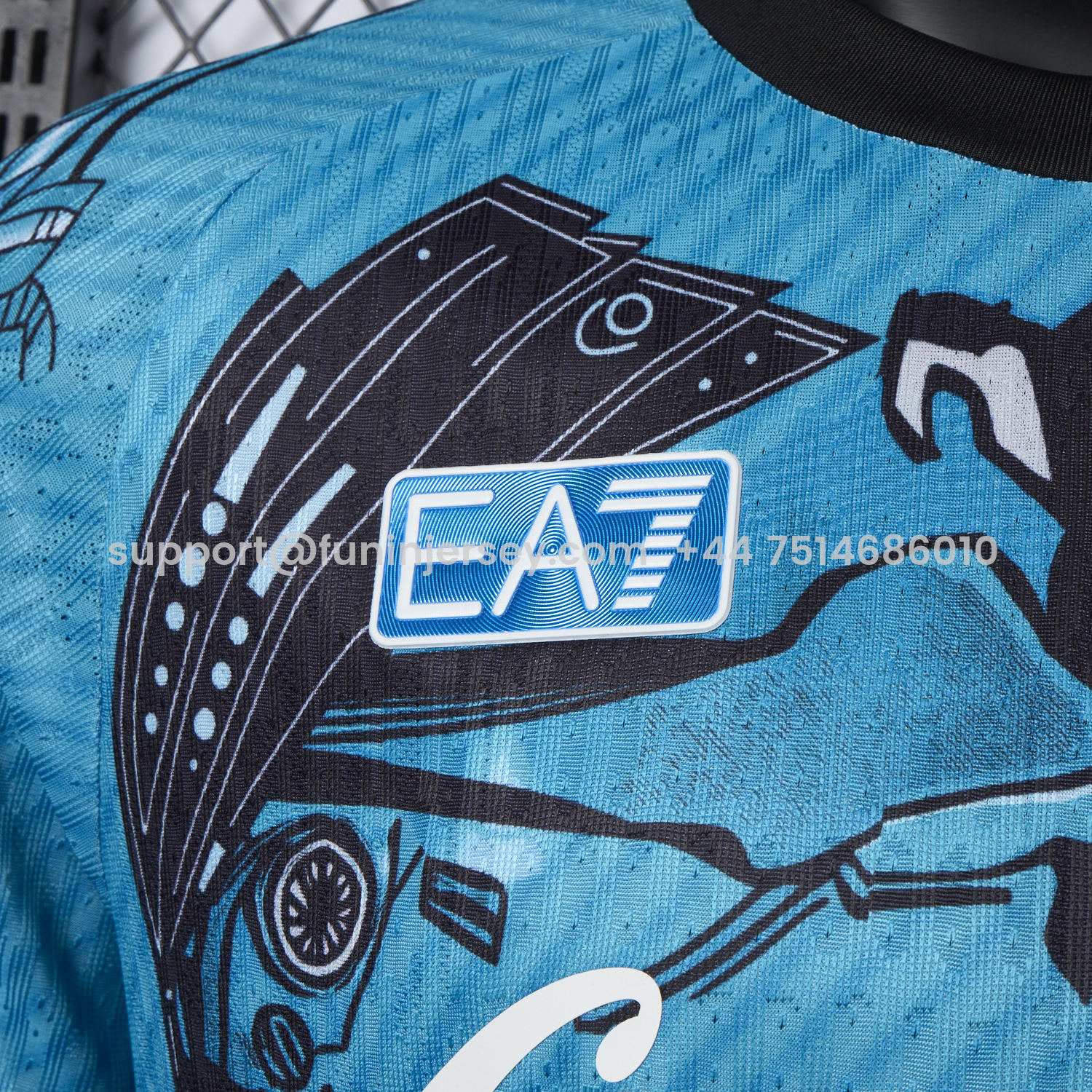 Funinjersey-Napoli 25-26 Blue Mecha Training Jersey - Player Version