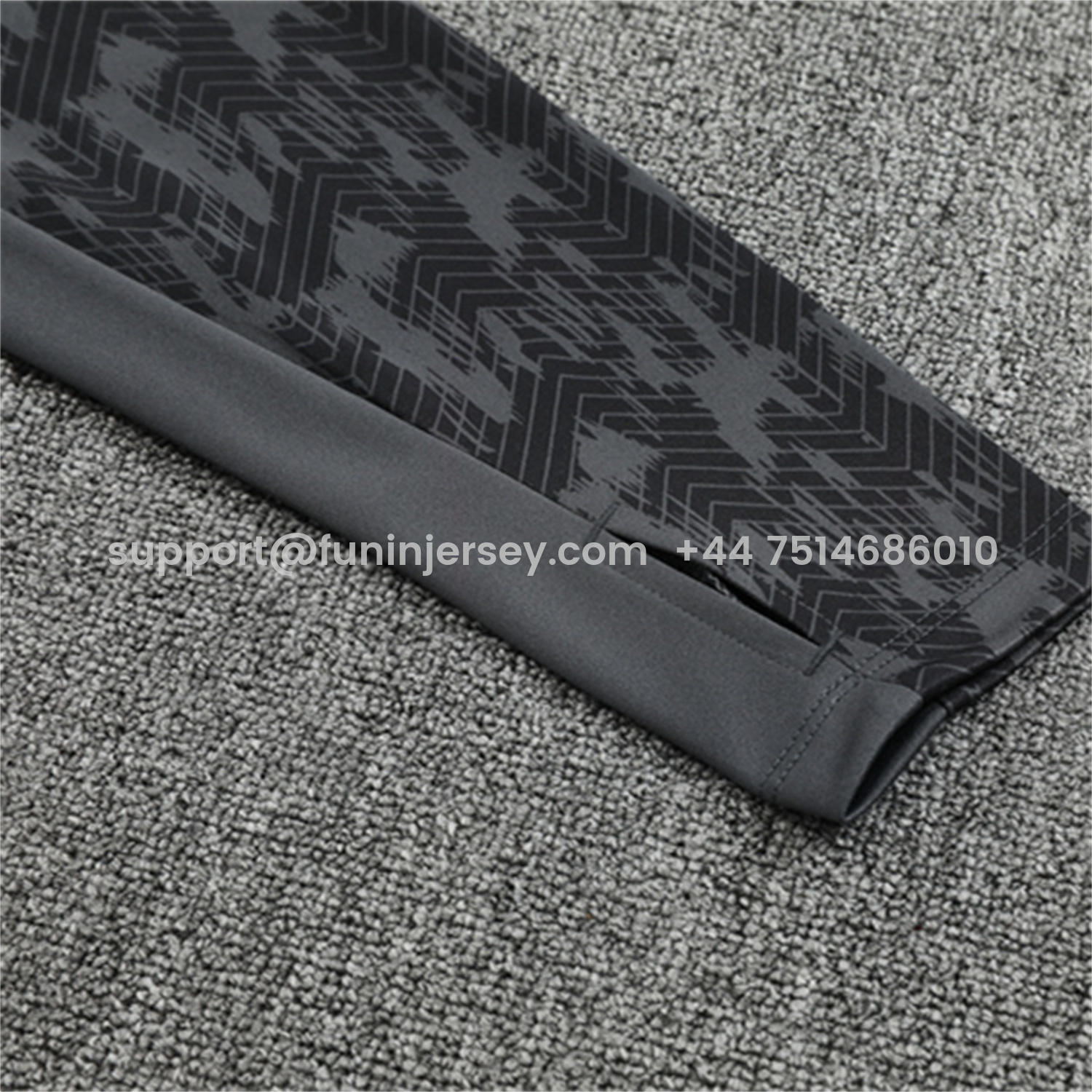 Funinjersey-Feyenoord 25-26 Long Sleeve Training Set - Dark Gray Top & Dark Gray Pants