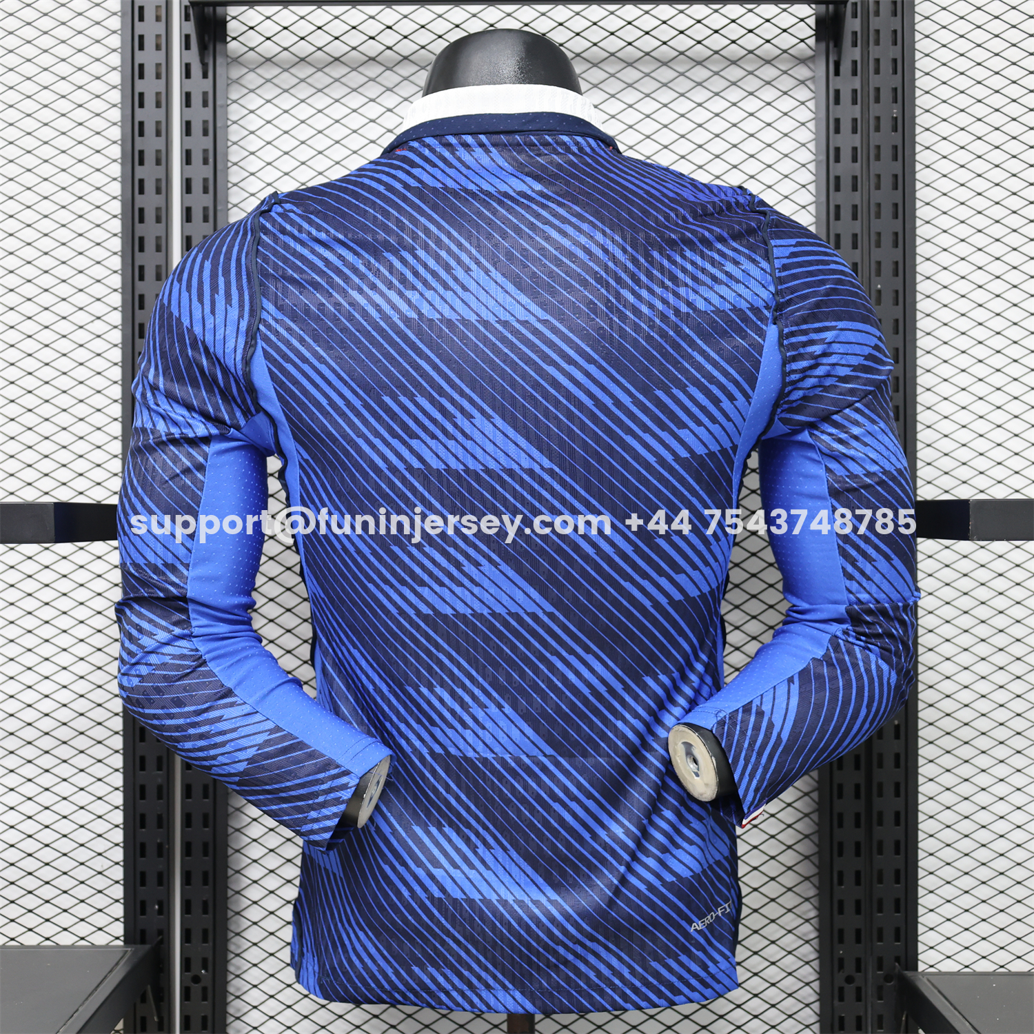 Funinjersey-France 2026 Home Long Sleeves Jersey - Player Version