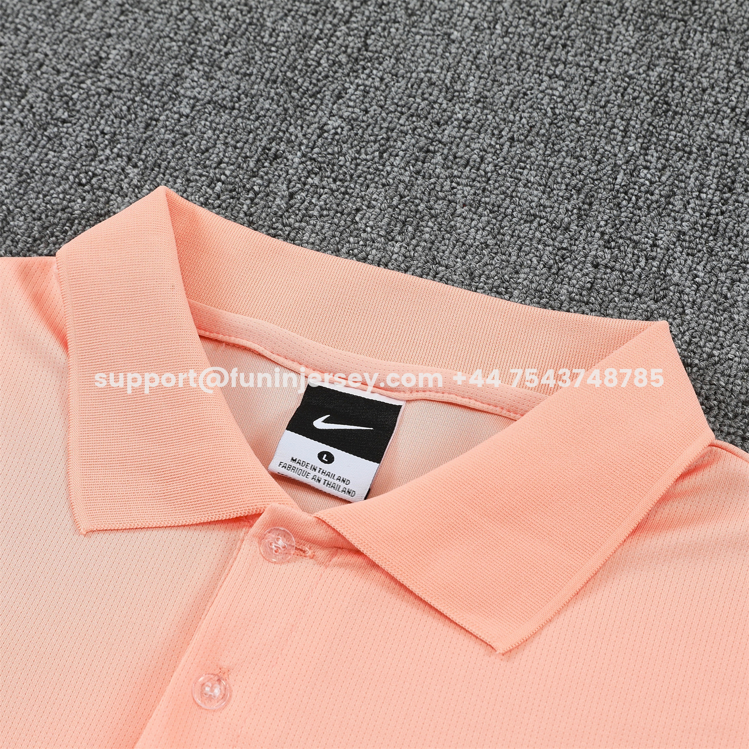 Funinjersey-Barcelona 25-26 POLO Short-Sleeve Training Set - Pink Top and Dark Blue Pants