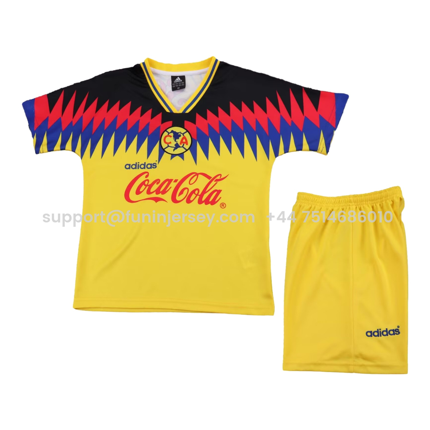 Funinjersey-Retro Club América 1995 Home Kids Kit