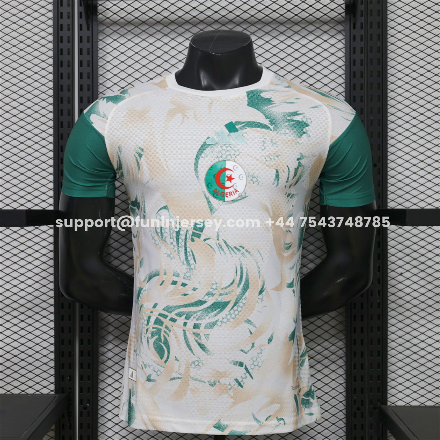 Funinjersey-Algeria 2026 Dark Green White Special Jersey - Player Version