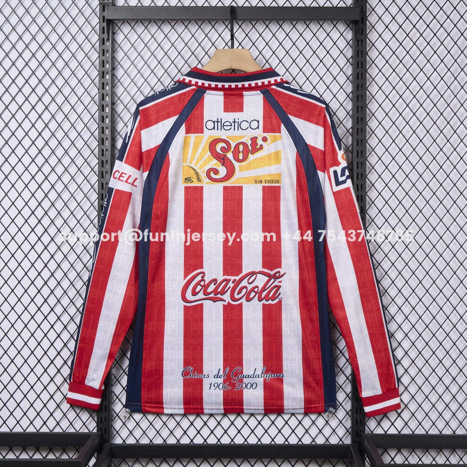 Funinjersey-Retro Chivas de Guadalajara 1999-00 Home Long Sleeves Jersey