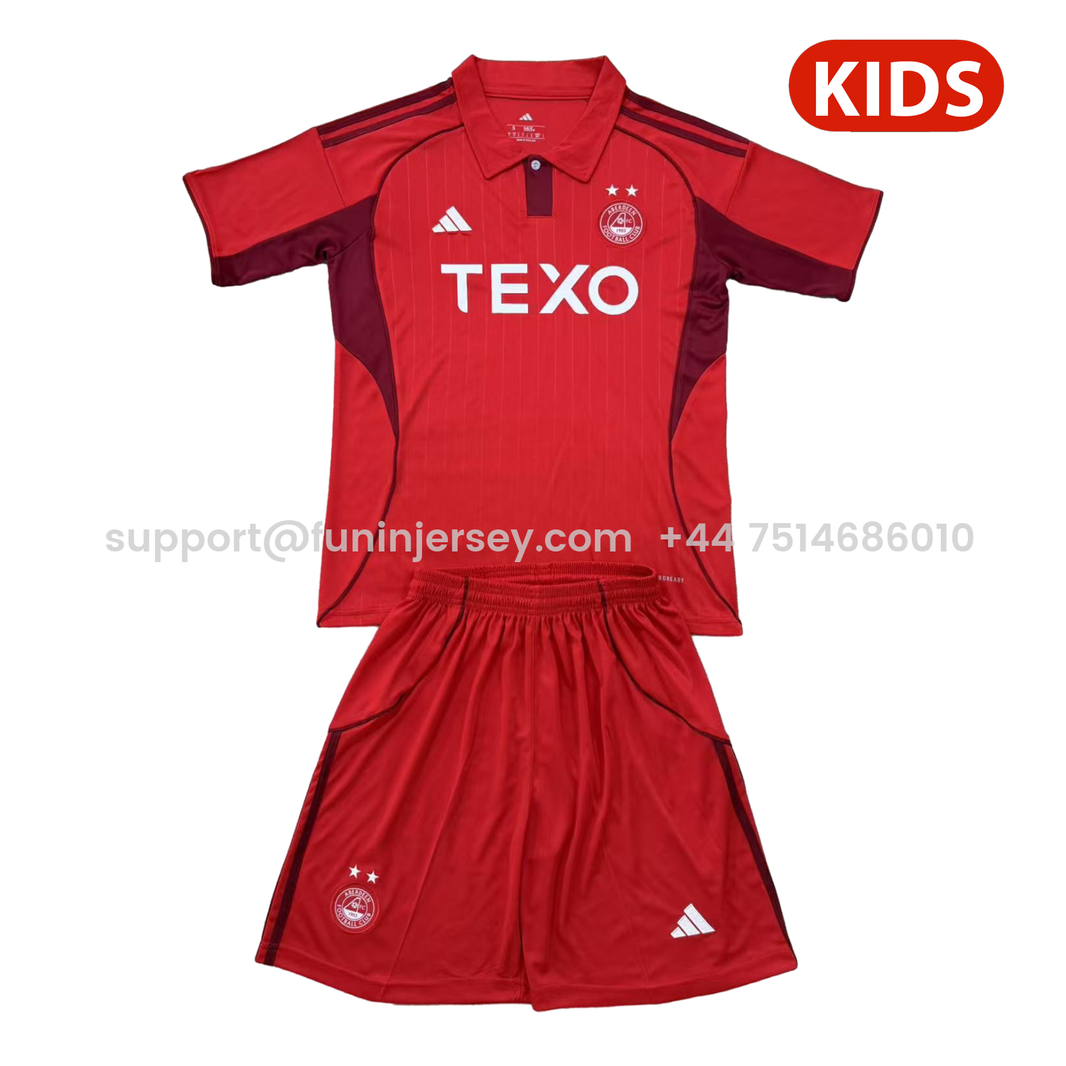 Funinjersey-Aberdeen 25-26 Home Kids Kit