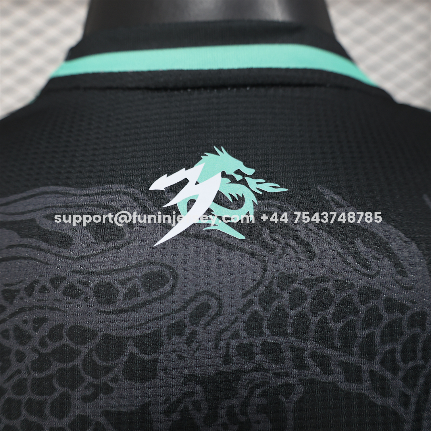 Funinjersey-Algeria 25-26 Green Dragon Pattern Black Jersey - Player Version