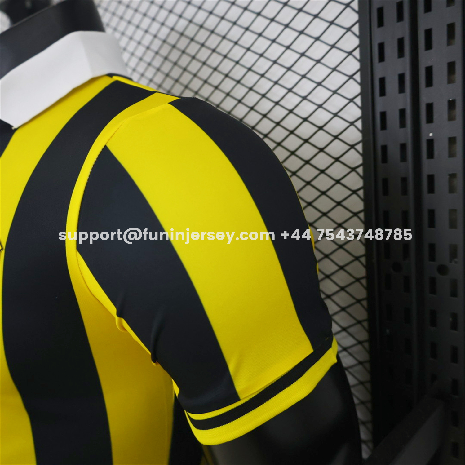 Funinjersey-Al Ittihad Jeddah United 26-27 Yellow Black Stripes Special Jersey - Player Version
