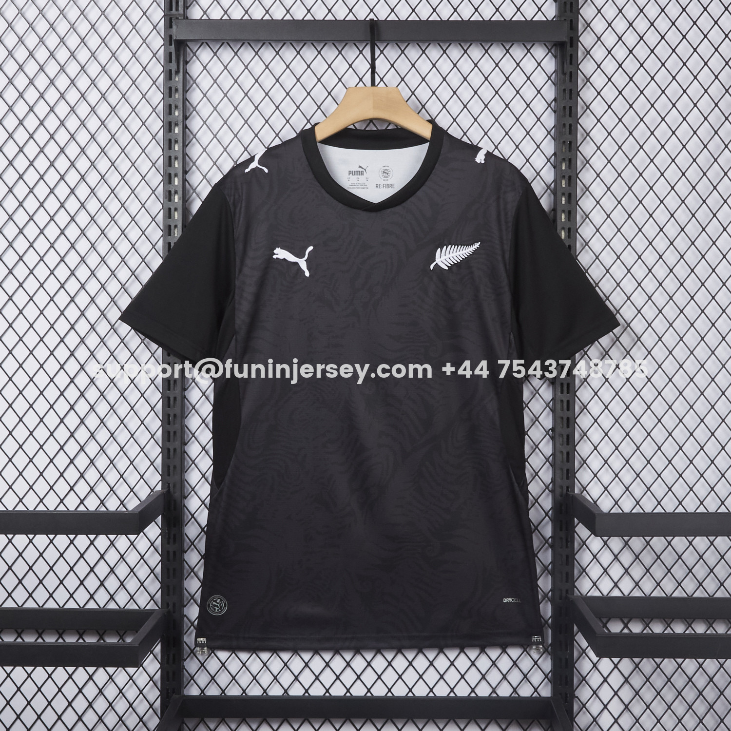 Funinjersey-New Zealand 2026 Away Black Jersey - Fans Version